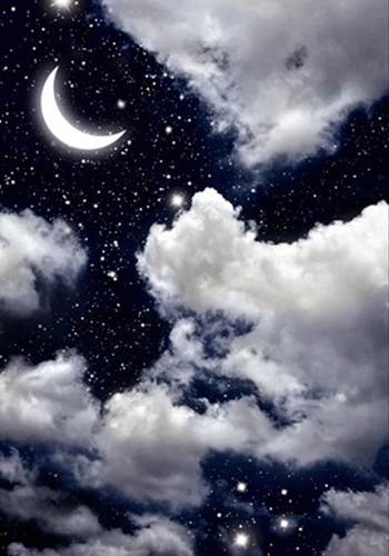 Moon and Stars Backdrop
