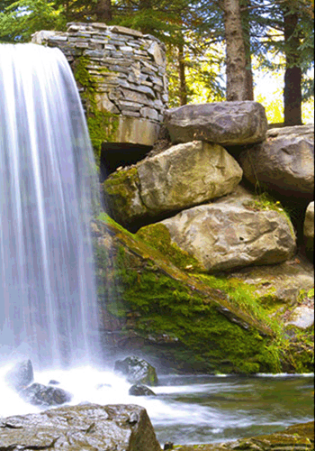 Waterfall Rock Backdrop