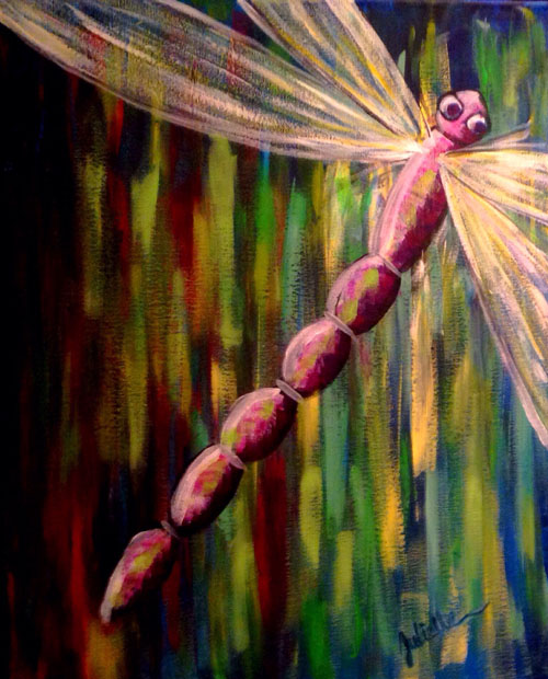 dragonfly painting