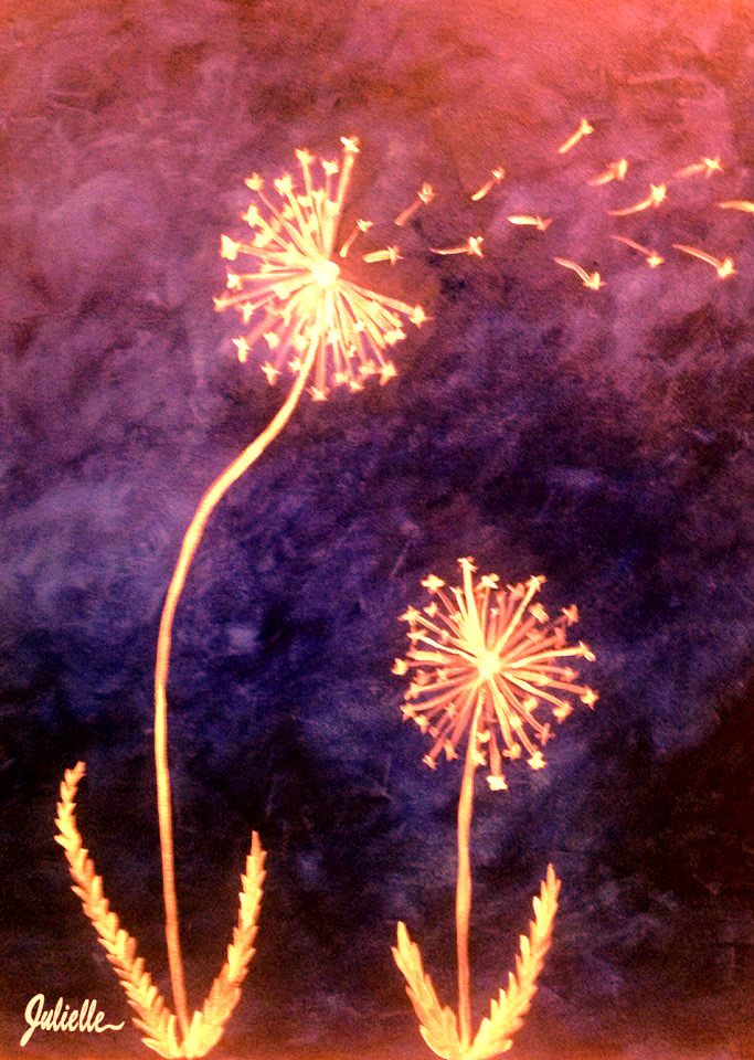 dandelion painting party