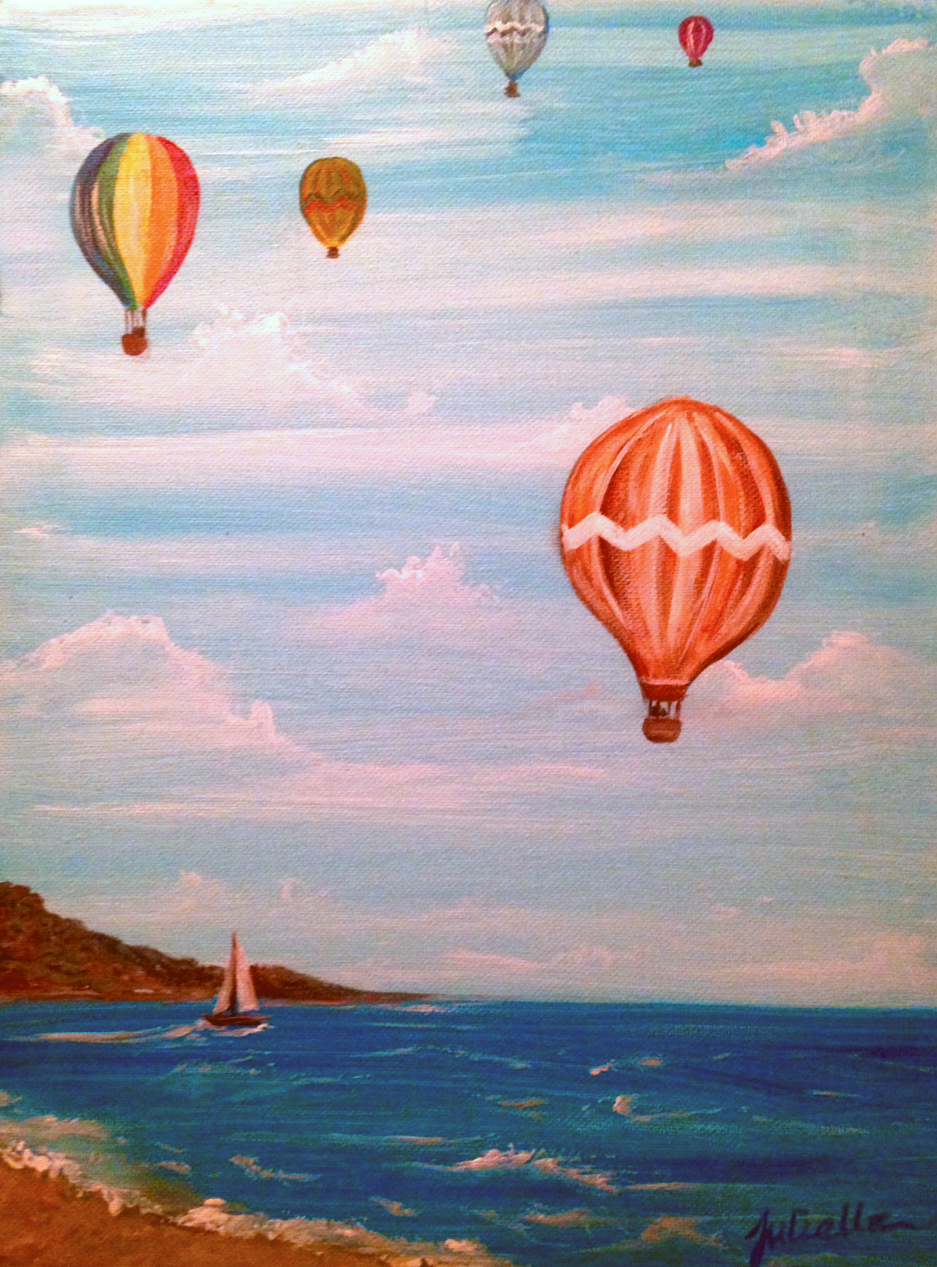 Hot Air Balloon Ride Painting